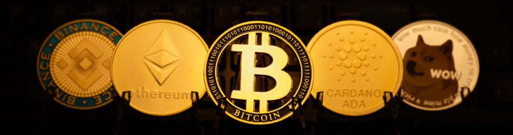 Crypto Bitcoin Ethereum Cardano Dogecoin