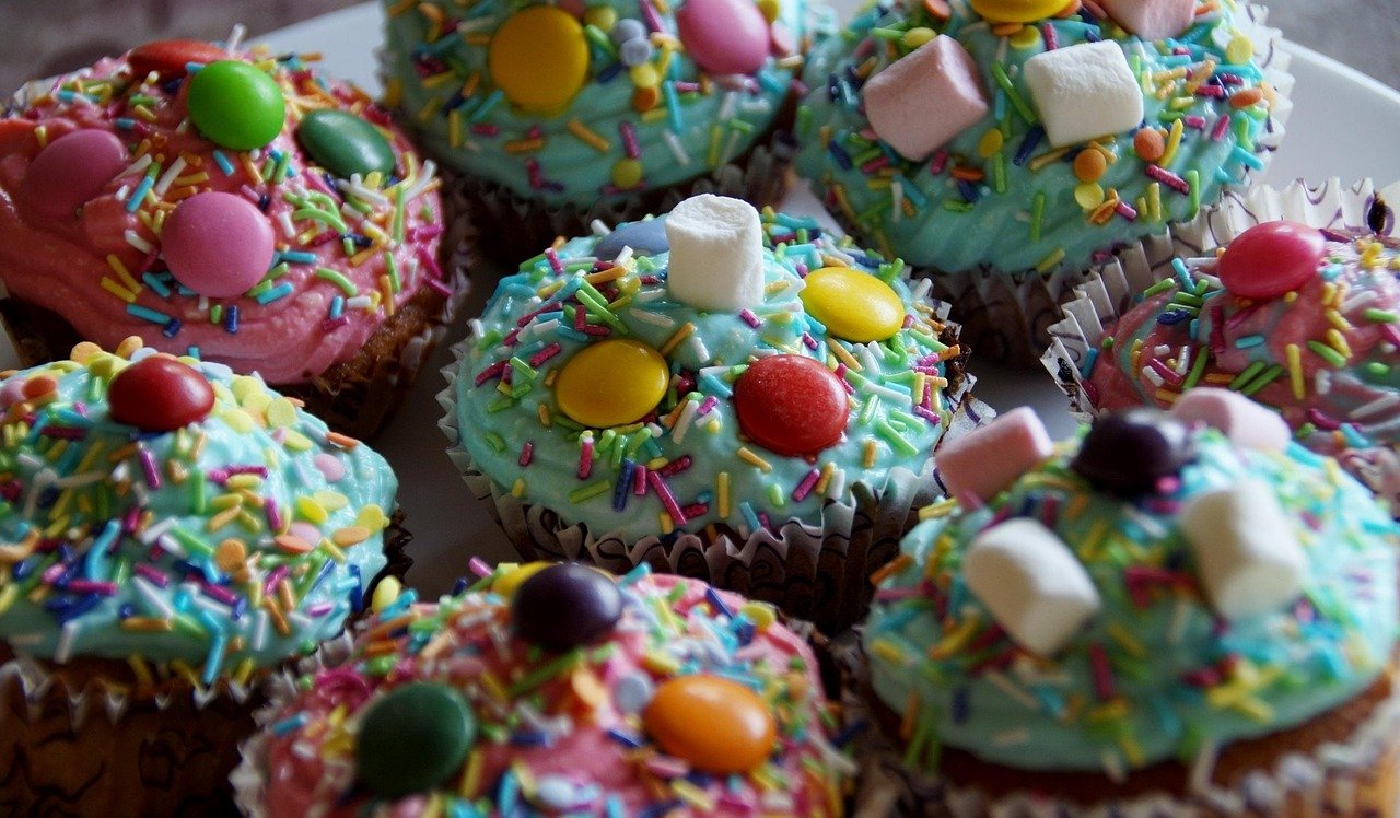 Regenboog Cupcake taartjes