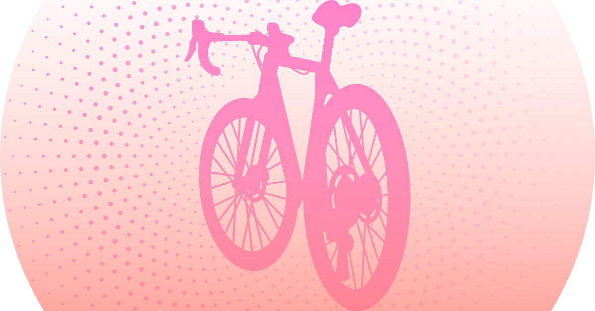Racefiets roze