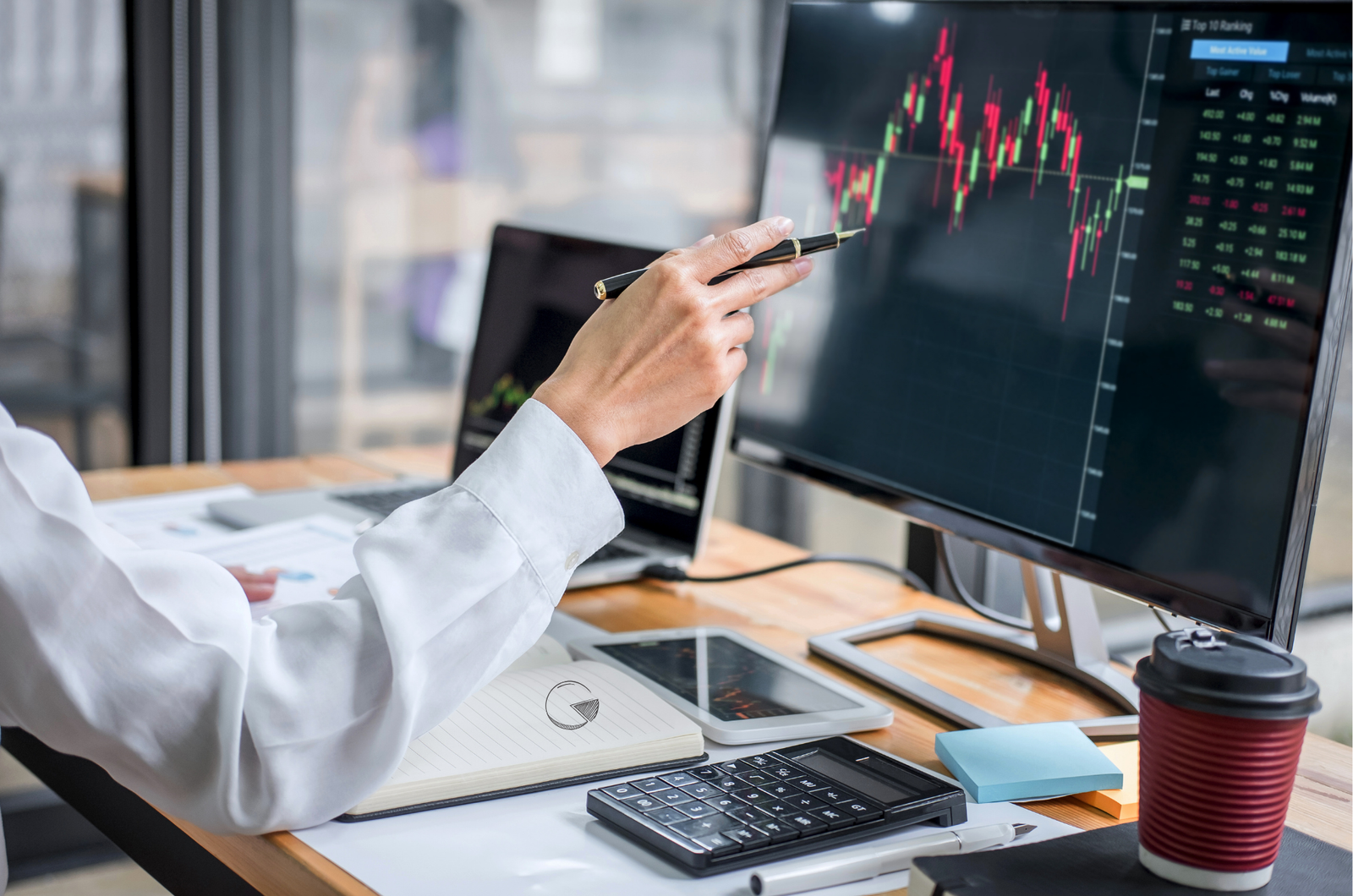 stock candlestick charts
